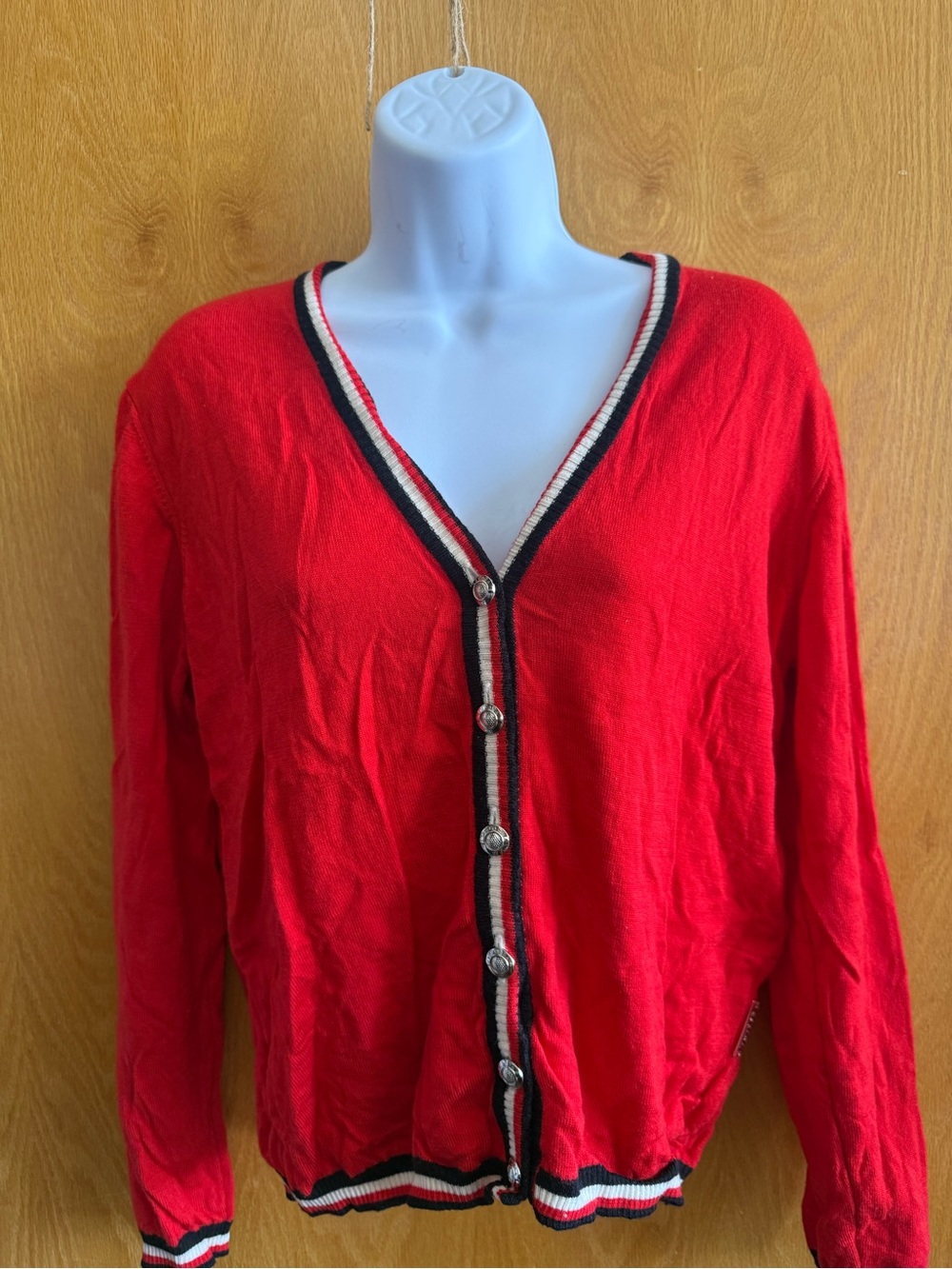 Vintage Escada 100% Virgin Merino Wool Runway Sweater Cardigan